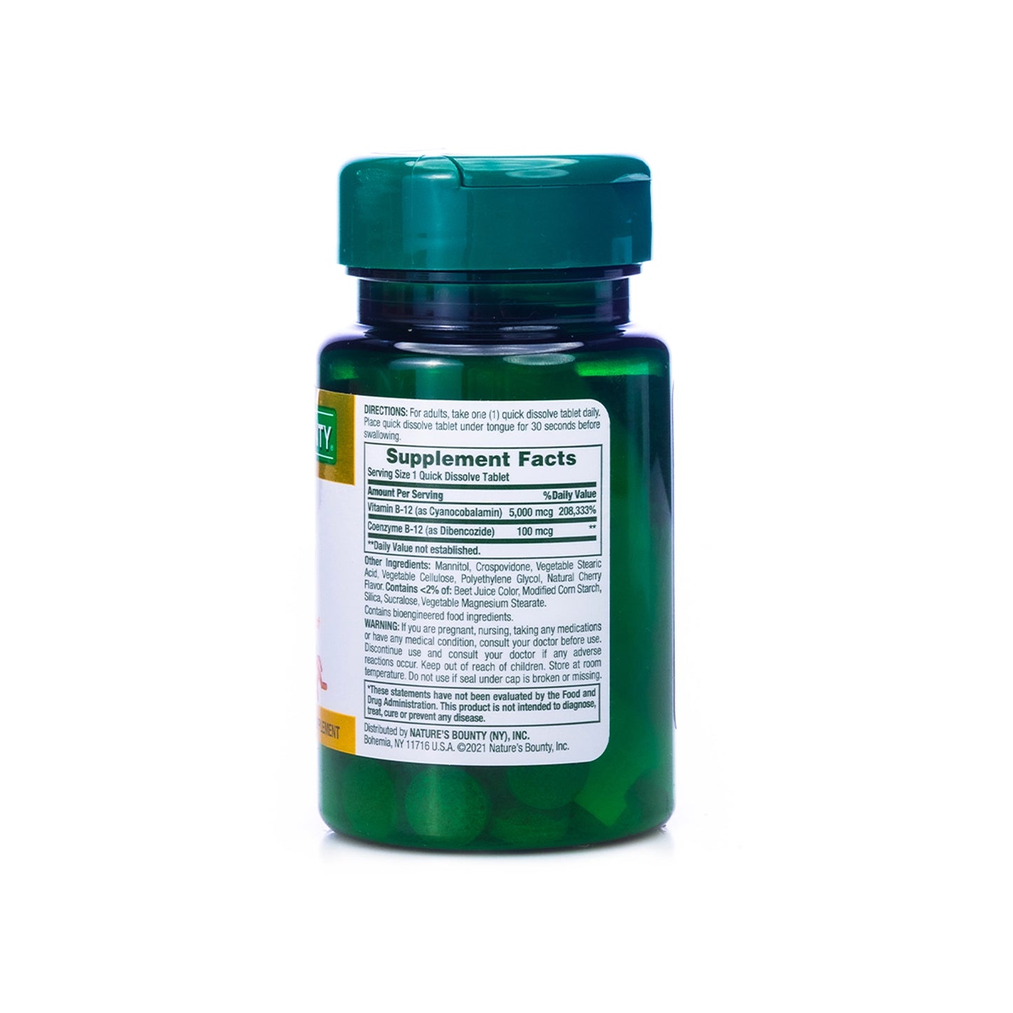 Nature's Bounty B-12 5000mcg 40 Quick Dissolve Tablets