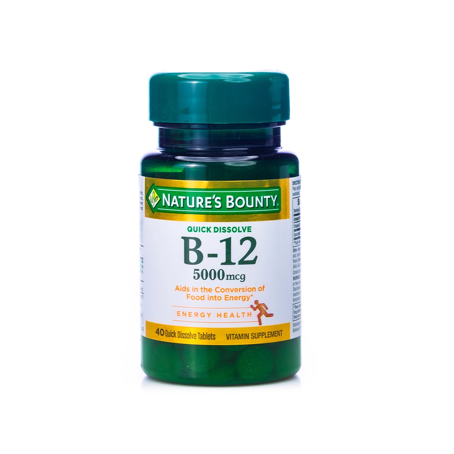 Nature's Bounty B-12 5000mcg 40 Quick Dissolve Tablets