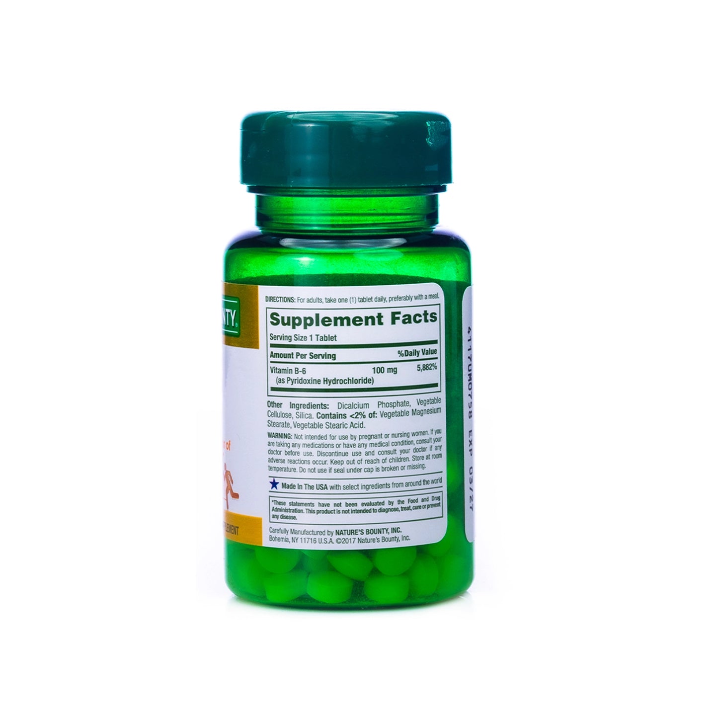 Nature's Bounty Vitamin B-6 100mg 100Tab