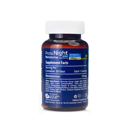 Prota Night Melatonine 10mg 30 Gummies
