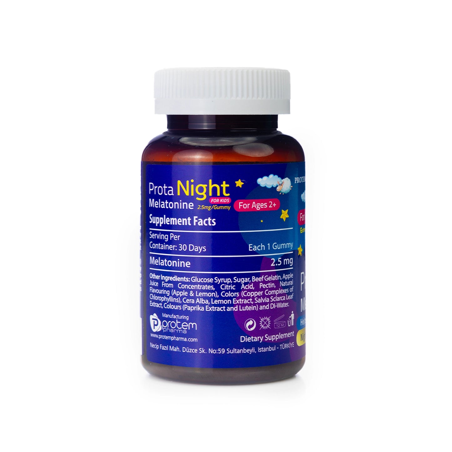 Prota Night Kids Melatonine 2.5mg 30 Gummies