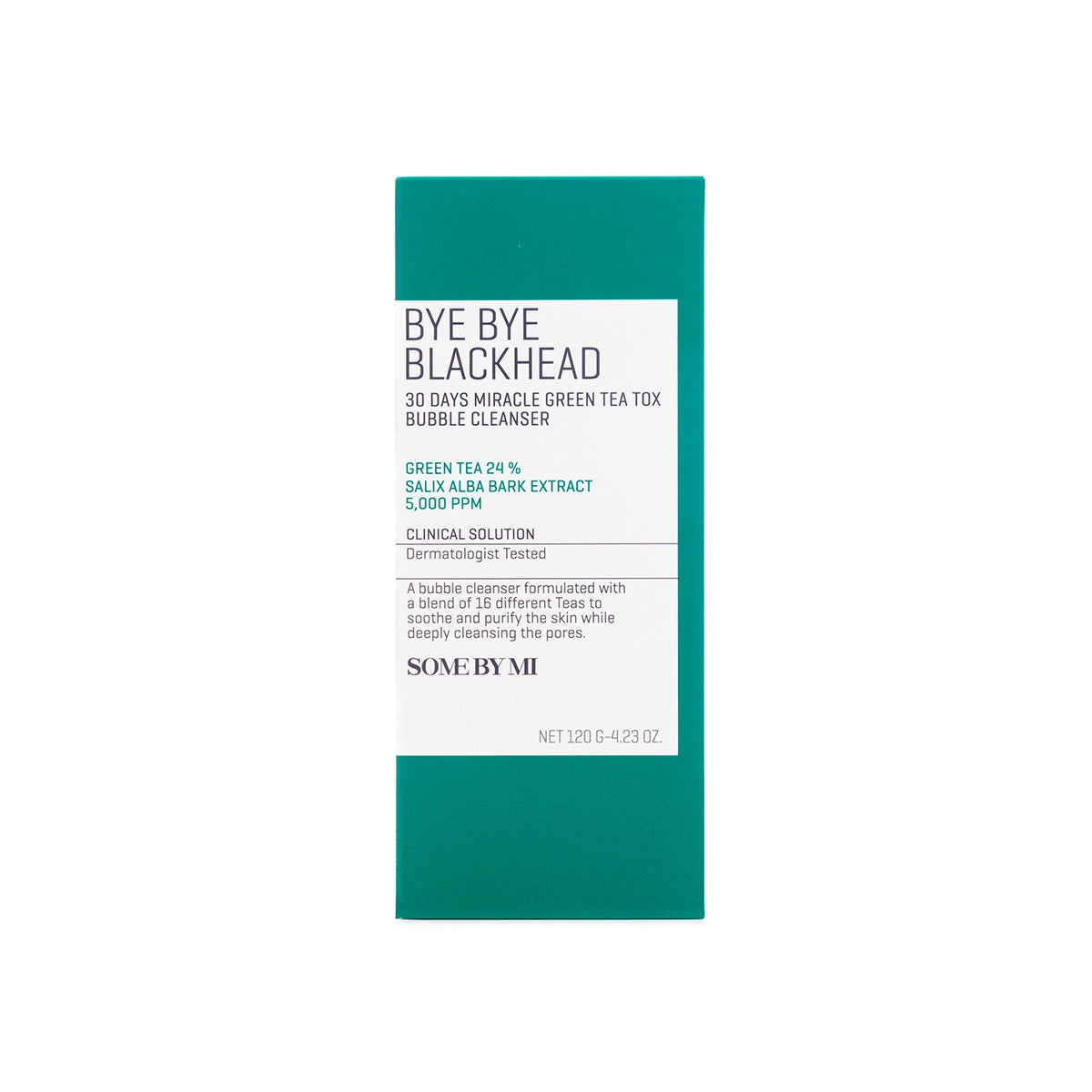 Some By Mi Bye Bye Blackhead 30 Days Miracle Green Tea Tox Bubble Cleanser 120 g