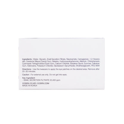 Cosrx Advanced Snail Hydrogel Eye Patch 60 Pieces