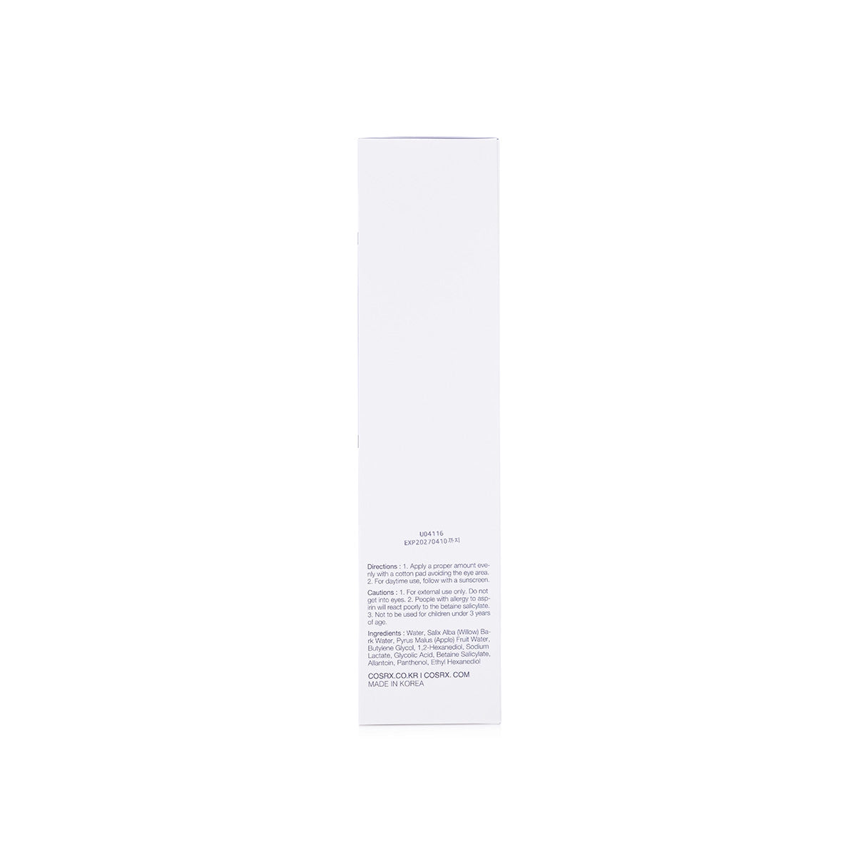 Cosrx AHA/BHA Clarifying Treatment Toner 150 Ml