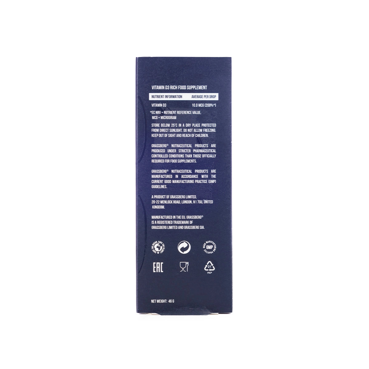 GrassbergVitamin D3 400IU Drops 50Ml