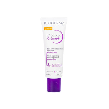 Bioderma Cicabio Crème+ SPF 50+ (Ultra-Repairing Soothing Cream with Very High UV Protection) 40 Ml