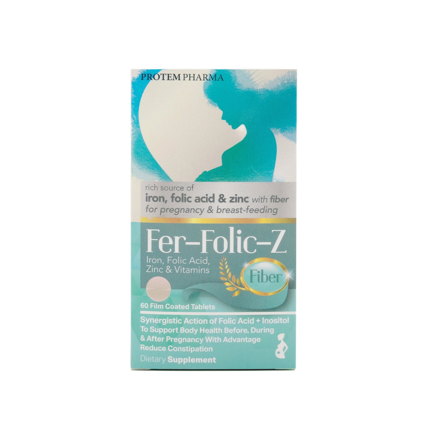 Protem Pharma Fer-Folic-Z Fiber 60 Tablets