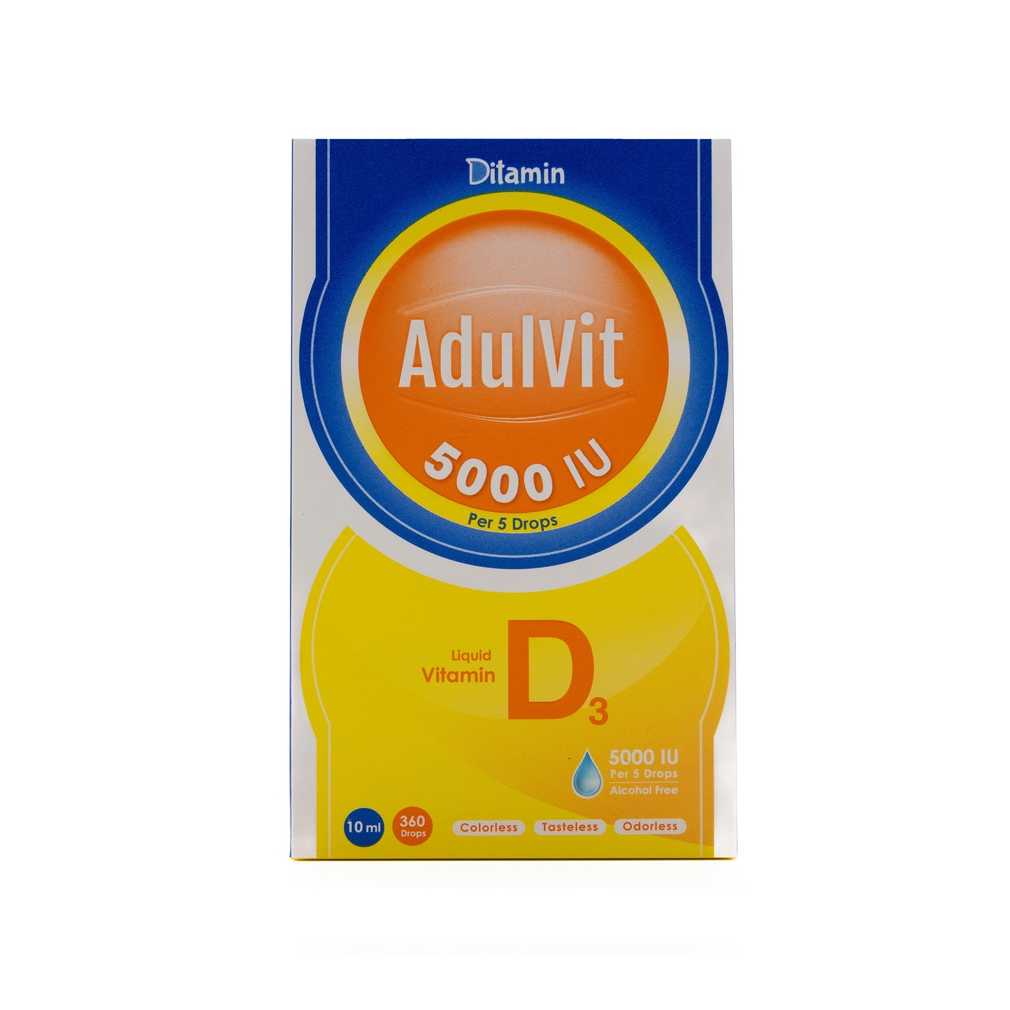 Ditamin AdultvitVitamin D3 5000IU Drops 10Ml