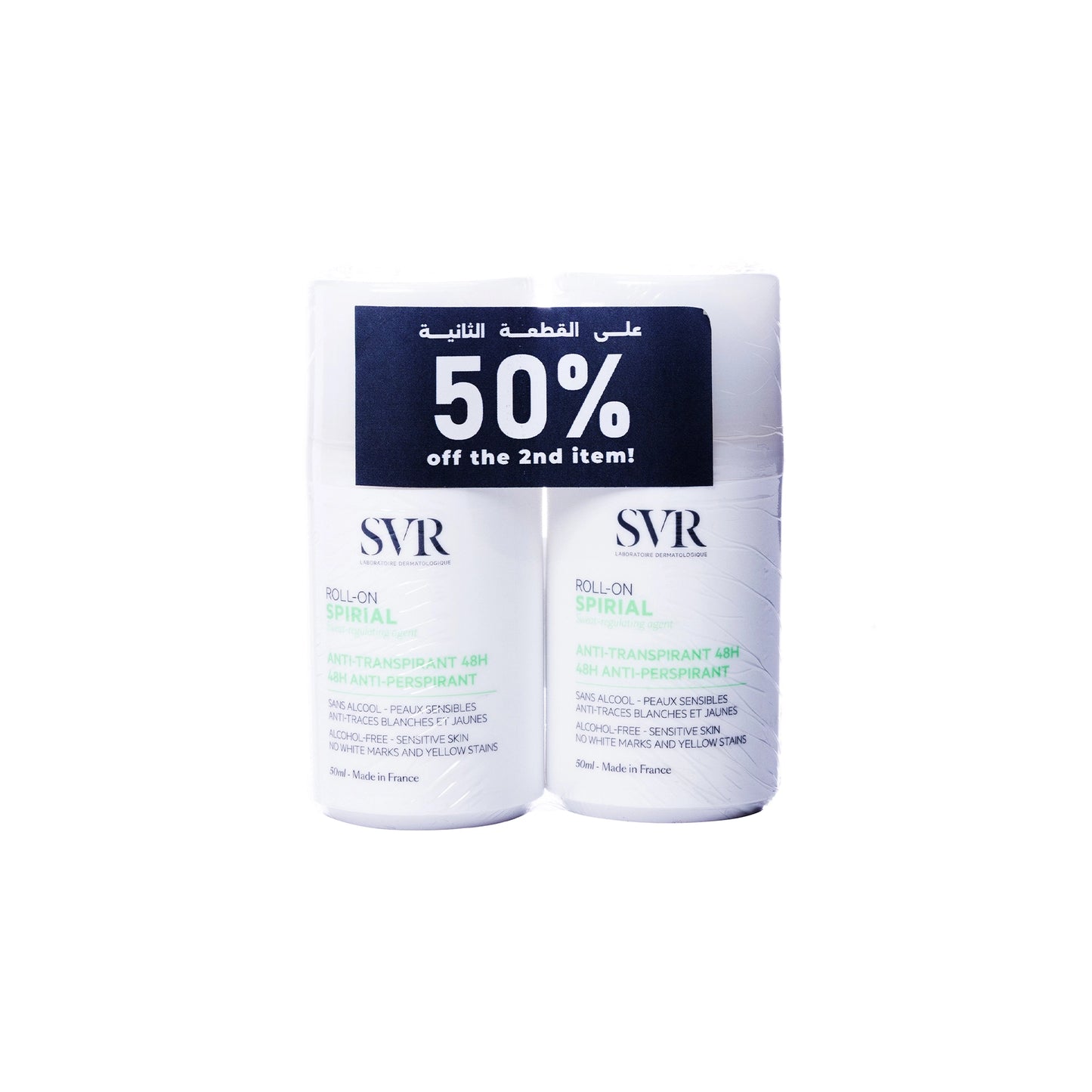 SVR Spiral Deodrant Roll [White] 2x50 ml Offer